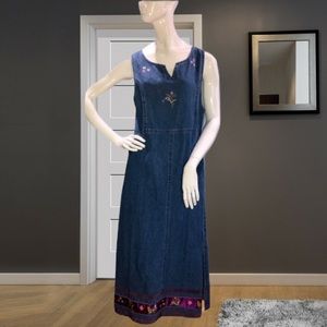 Agapo Denim Jumper Dress